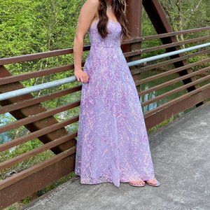 Jules & Cleo lavendar prom dress
